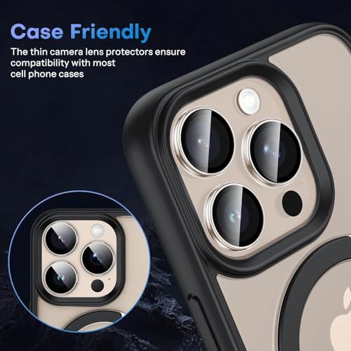 Image of CLITZ for iPhone 16 Pro /16 Pro Max Camera Lens Protector Original Individual Lens Screen Protector | 9H Hardness, Scratch-Resistant, Case Friendly (Clear)