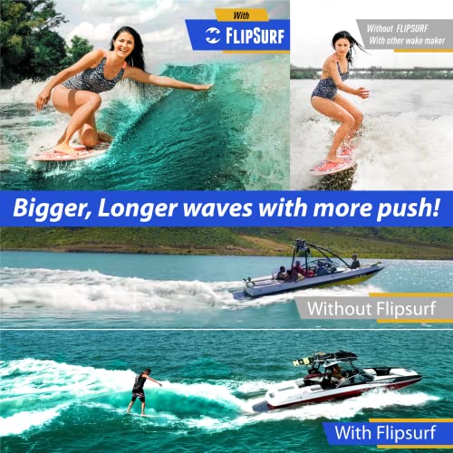 Image of Wake Shaper for Wakesurfing - Easier Magnetic Attachment Let's You Switch Sides in Seconds | Adjustable Angle Wakeshaper, Floating Wakesurf Creator, Collapsible for Easy Storage