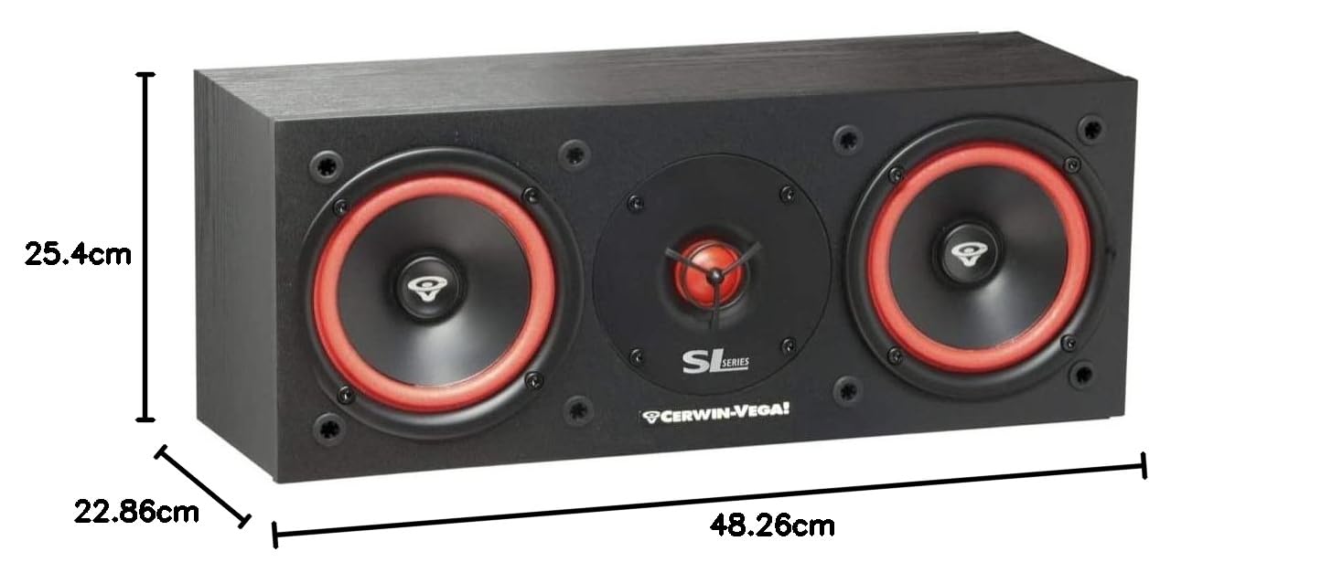Cerwin Vega Home SL 25 C Centerlautsprecher schwarz