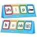 CVCC & CCVC Flip Charts, 40 Words Builder Phonic Games Freestanding Flip Chart Manipulative Spelling Toy Educational Learning Tool for Student Teacher School Supplies
