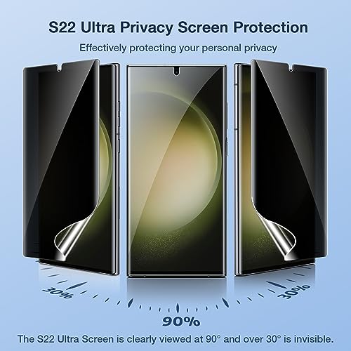 Image of LK 2 Pack for Samsung Galaxy S23 Ultra Screen Protector [Not Glass], 2 Pack Glass Camera Lens Screen with Easy Installation Tool [Fingerprint Compatible] 3D Full Coverage for S23 Ultra