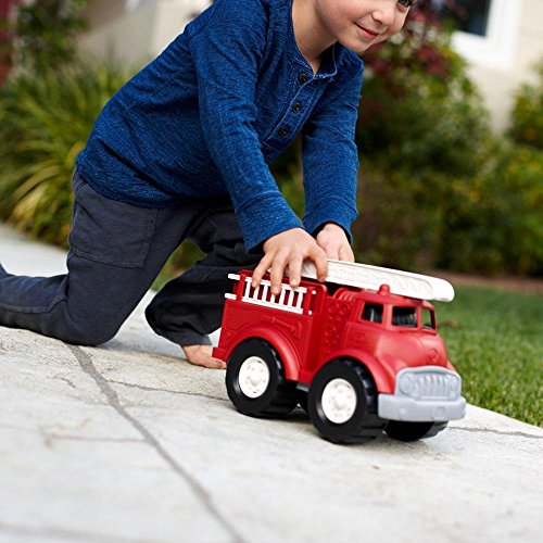 Green Toys Fire Truck - Bpa, Phthalates Free Imaginative Play Toy for Improving Fine, Gross Motor Skills. Toys for Kids - image 3