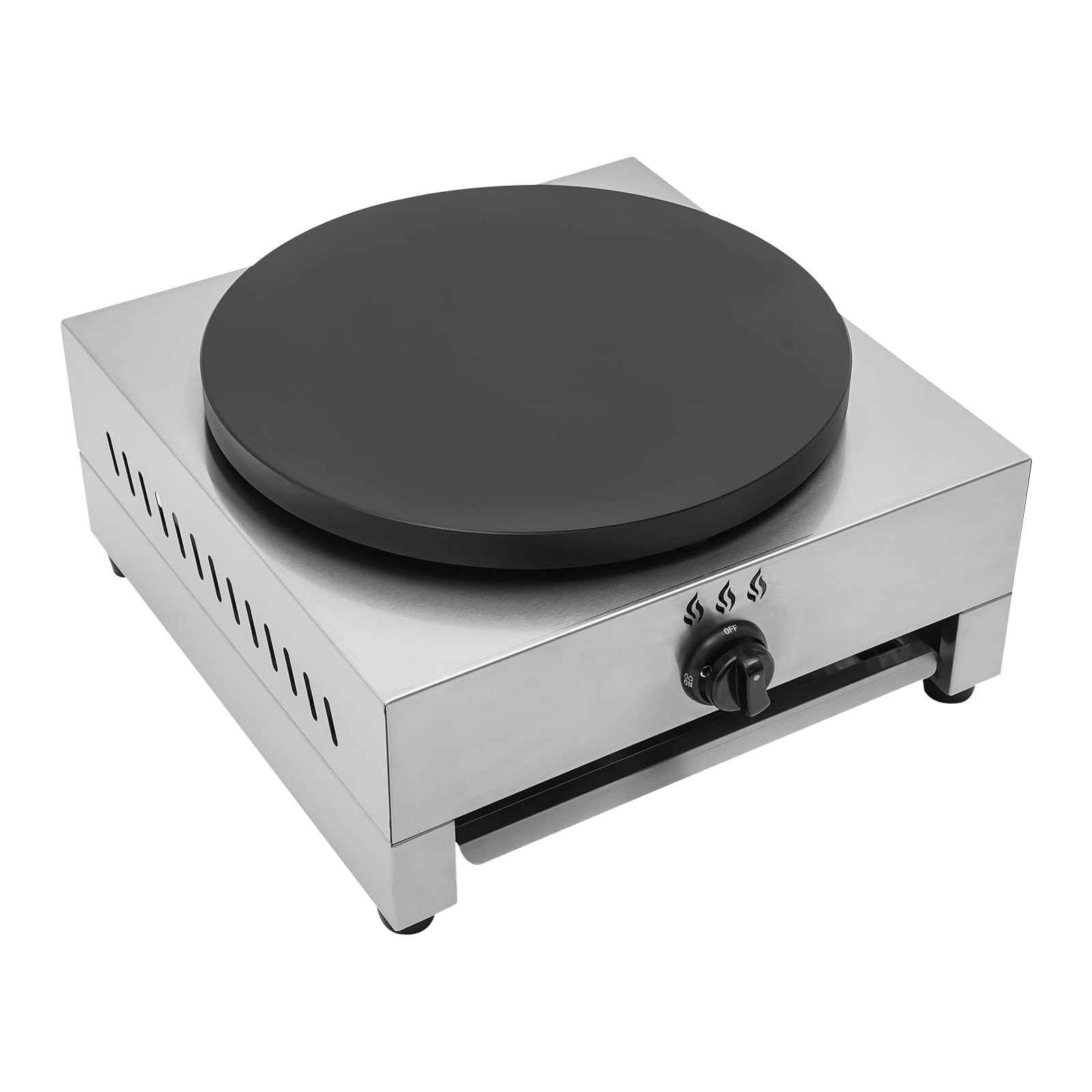 Commercial Pancake Maker 16-Inch Pancake Grand Oven Plate Stainless Steel Aluminum Countertop Pancake Maker Gas Pancake Oven for Pancakes, Eggs and Quesadillas