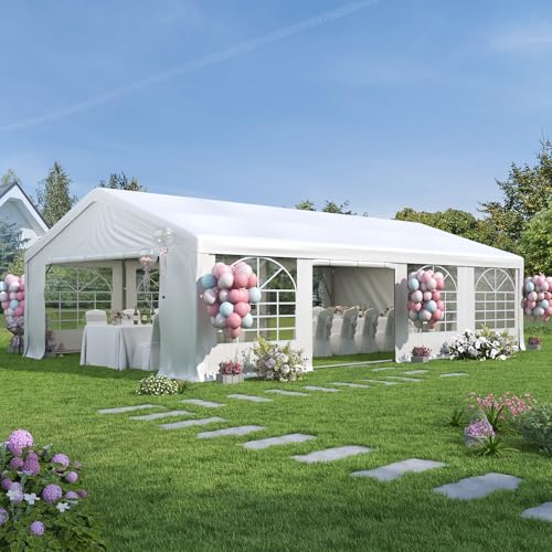 20'x30' Party Tent Heavy Duty, Large Wedding Event Tent with...