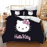 hello kitty schlafanzug kinder Exquisite Handwerkskunst: Im Vergleich zu anderen Bettbezügen ist der Doppelstich haltbarer. Das Muster ist klar und die Lebensdauer ist lang.