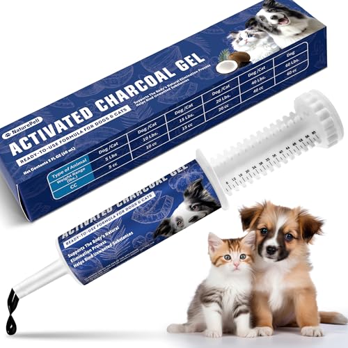 Activated Charcoal Paste for Dogs & Cats 60 cc Pets First Aid Formula Pets Charcoal Emergency for Poisoning Indigestion & Diarrhea Ready Absorb Toxins Camping Survival Remedy