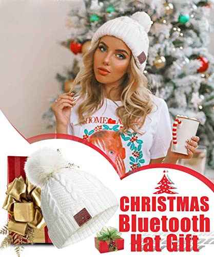 Bluetooth Hat,Chenfec Wireless Bluetooth Beanie Hat 5.0 Women Men Winter Knitted Hat Trendy Cap #TOP2
