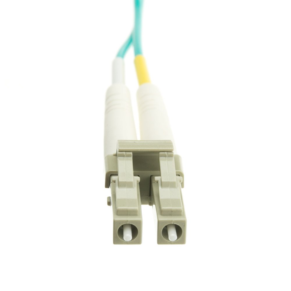 Monoprice Cavo Fibra Ottica Duplex OM3 LC/LC 10Gb - 5 Metri (Aqua) - Corning