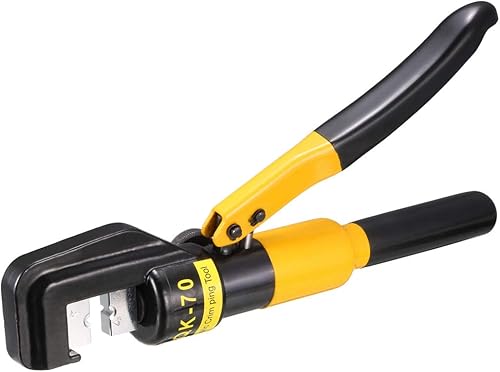 Miniatura 2 de uxcell Herramienta de prensado de terminales de estirón de cable de alambre hidráulico de 6 toneladas 8 muere YQK-70