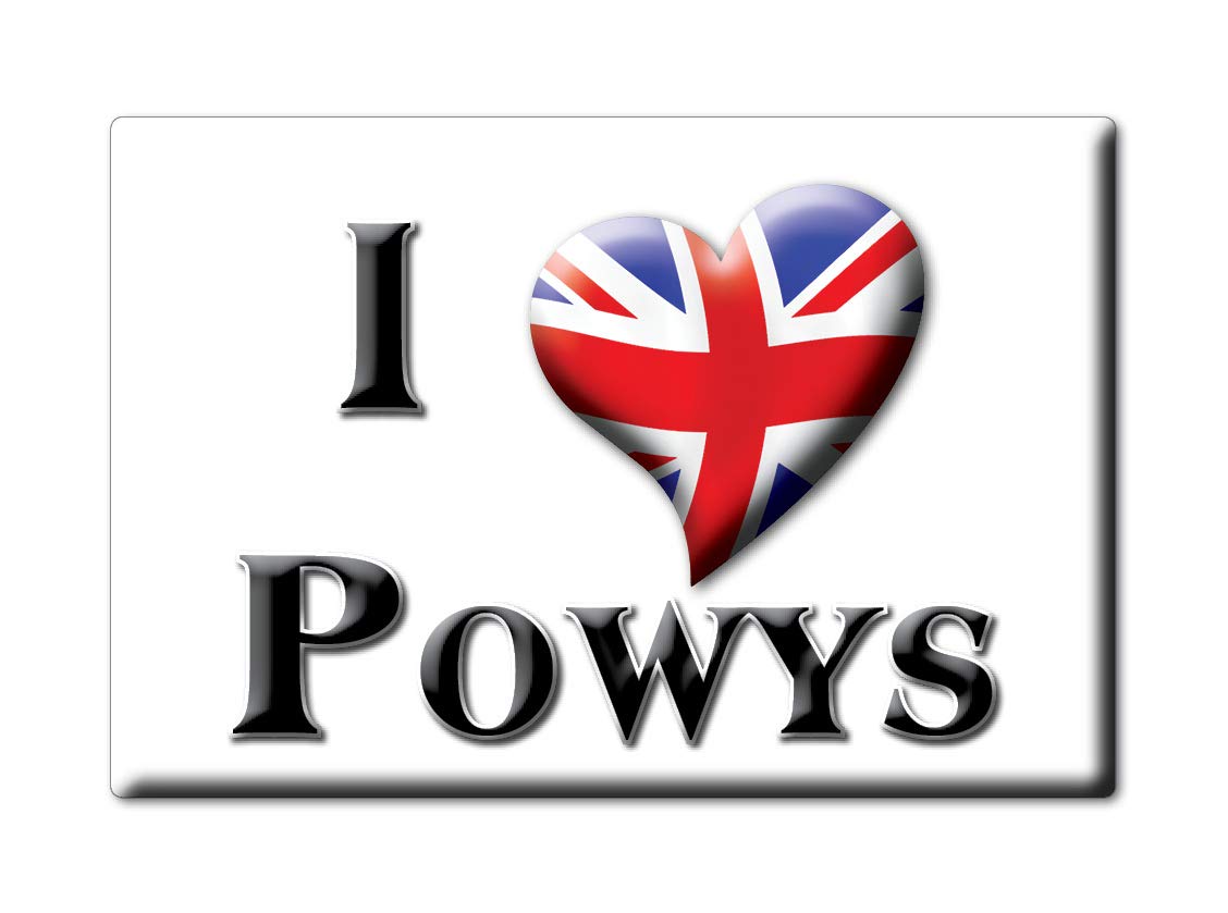 Enjoymagnets POWYS FRIDGE MAGNET WALES (COG) MAGNETS ITALY SOUVENIR I LOVE GIFT CALAMITA (Var. GOCCIA)