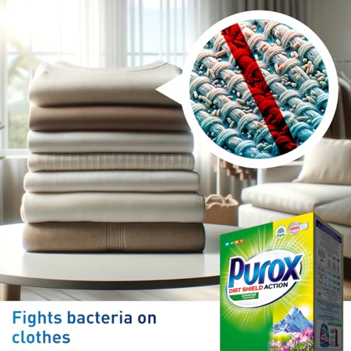 PUROX Universal Waschpulver 5 kg, 71 Waschladungen, für alle Textilien – Ansicht 5