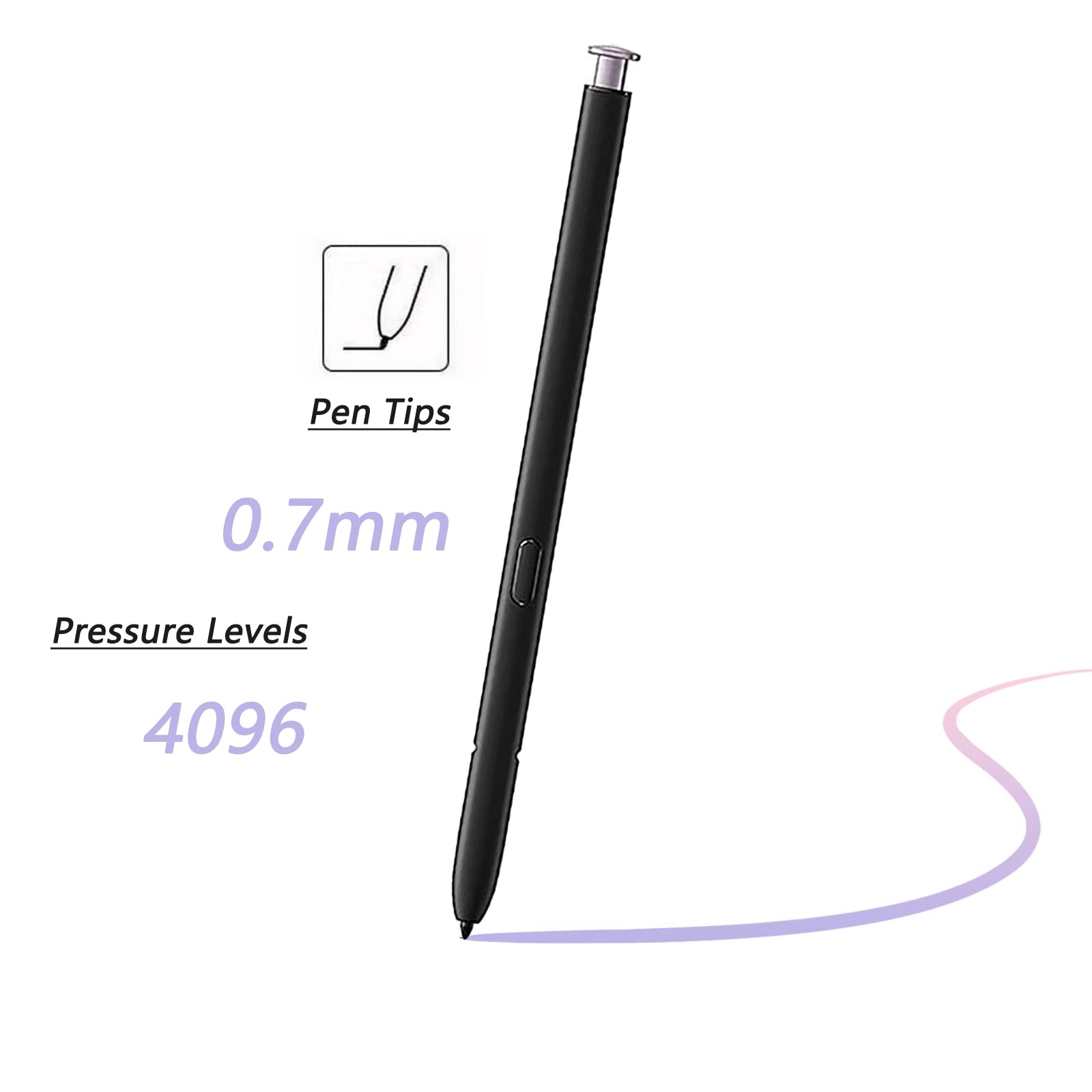 Lápiz Capacitivo Bluetooth Para Samsung S23 Ultra - 4096 Niveles De Presión, Control Remoto
