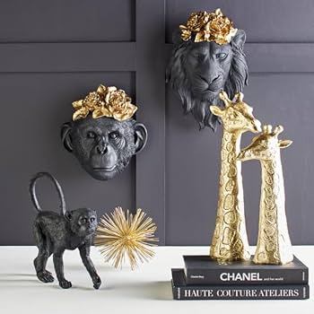 Amazon.com: Z Gallerie Black and Gold Safari Jungle Lion