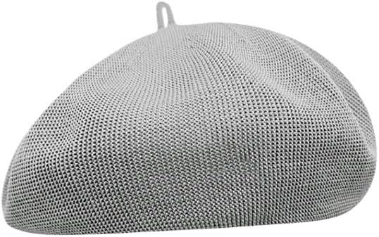 Retro Outdoor Polyester Braided Beret Mesh Breathable Painter's Hat