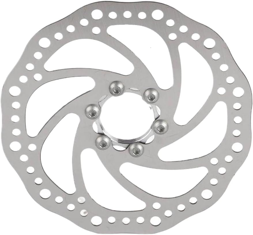 160mm Mountain Bike Brake Rotor 6 Bolts Stainless Steel Bicycle Brake Rotor Floating Disc Disc Brake Rotor Compatible With Mountain Bikes