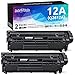 INK E-SALE Q2612A 12A Compatible Black Toner Cartridge for HP LaserJet 1010 1012 1018 1020 1022 1022n 1022nw 3015 3020 3030 3050 3052 3055 M1319F MFP 2-Pack