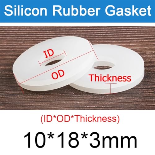 Joint torique plat en silicone blanc 3mm isolant et étanche DN50