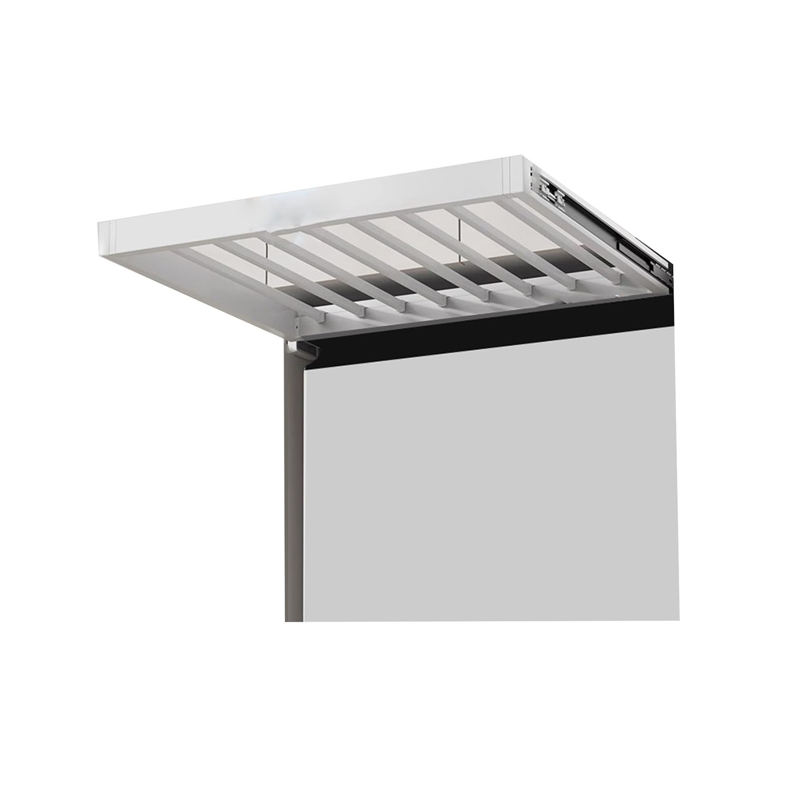 SWENEEN Pull-Out Rack Above Washing Machine,Invisible Retractable Sliding Laundry Rack,Length Adjustable,Laundry Room Organizer,Color 2-49x71-76cm
