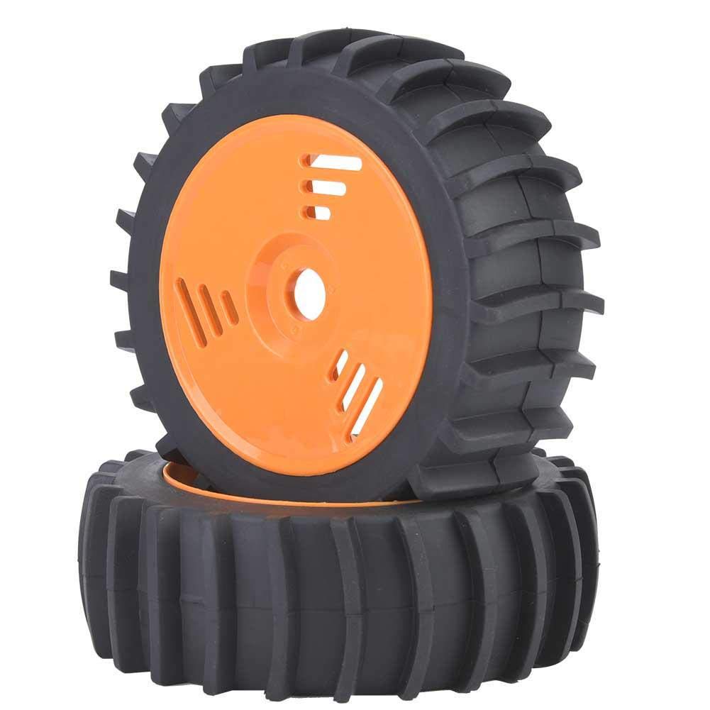 2 Neumáticos De Goma Para RC 1/8 – Llantas De ABS De 117 Mm Con Espuma Interior – Accesorios Para Coches De Carreras