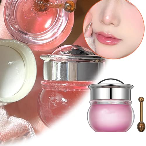 2Pcs Plumping Lip Gloss Lip Oil Set,Miele Sakura