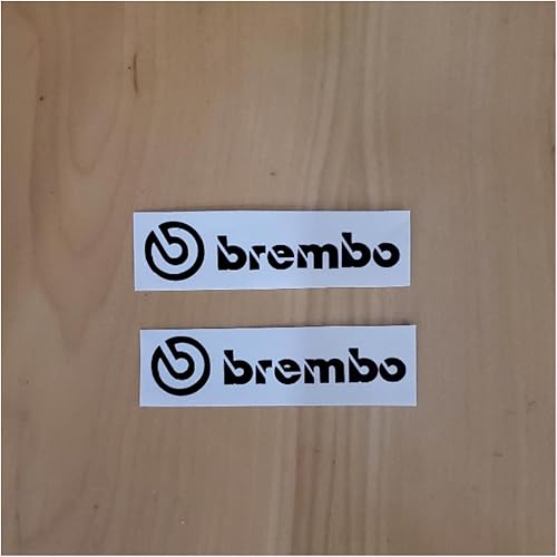 Brembo Juego de 4 calcomanías de pinza de freno High Temp (negro)