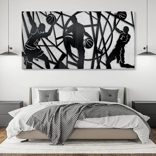 CHATYOUNG Large Sports Wall Art, Black and White Wall Art