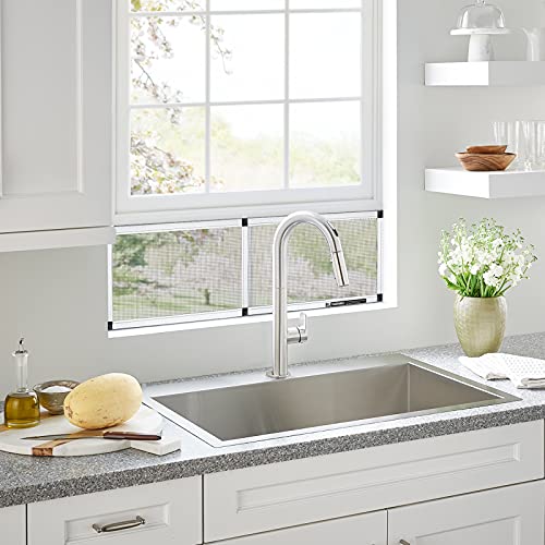 Yoochee Expandable Window Screen, 2 Pack Adjustable Window Screen (15" H X 21" - 40" W) - Medium Replacement Window Screens With Frame, Durable Replacement Screen For Window #TOP4