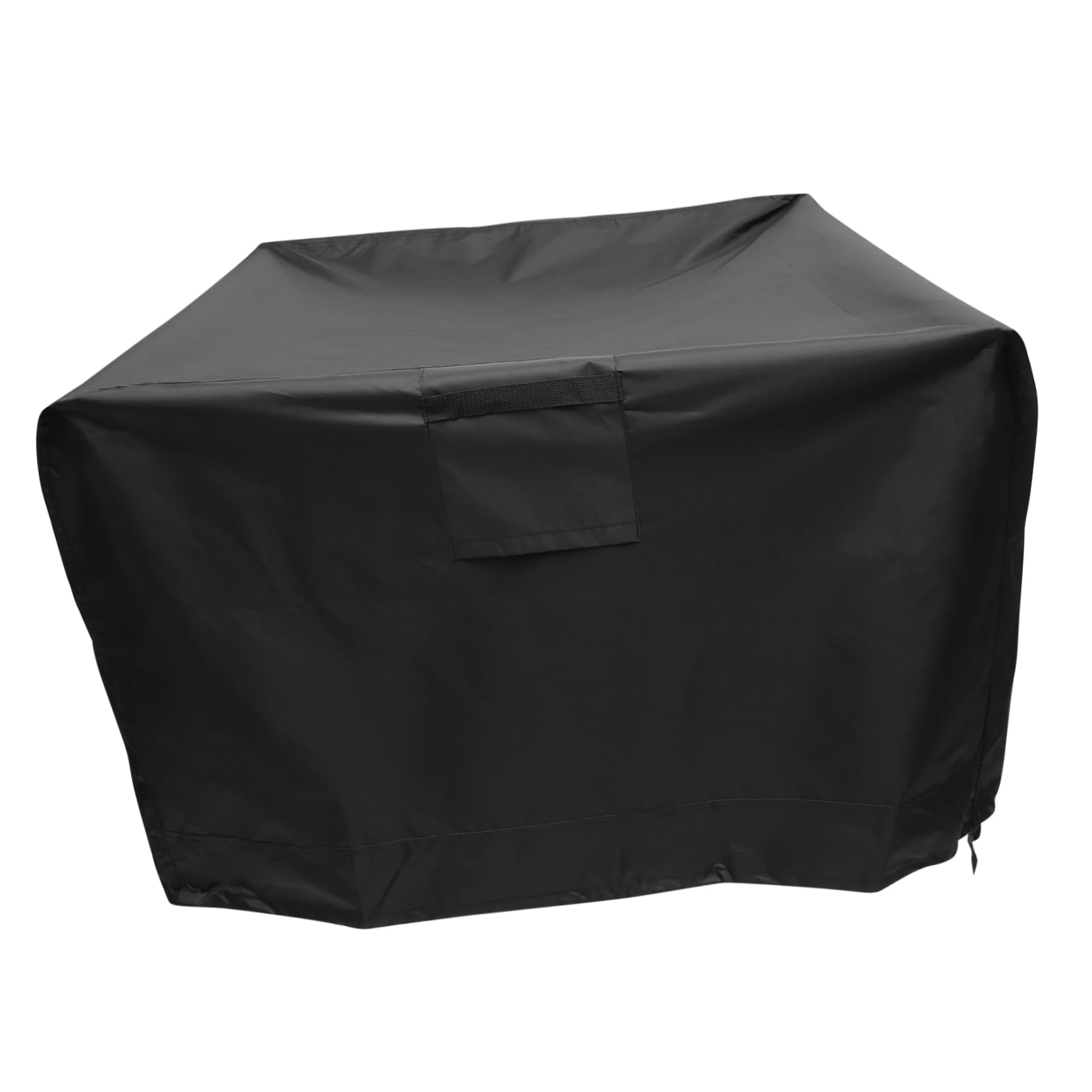 Housse de Barbecue de Jardin en Tissu Oxford Noir Pliable