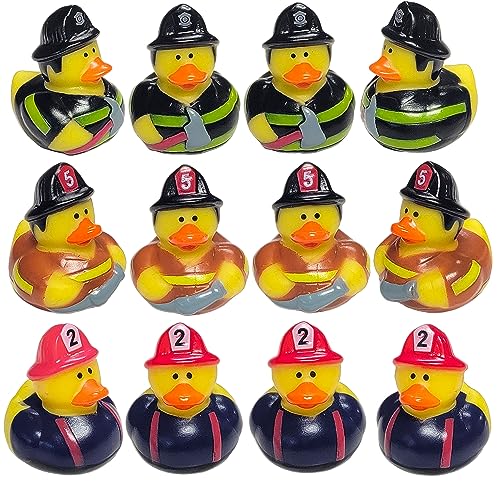 AMERICAN WIT Firefighter Rubber Ducks (2