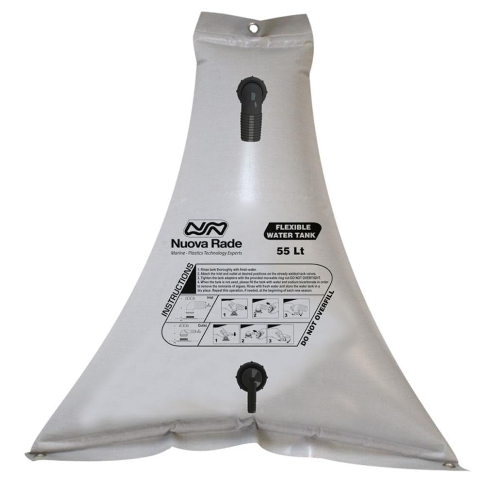 Nuova Rade Serbatoio d'acqua triangolare PVC 100 l grigio impermeabile ad alta resistenza