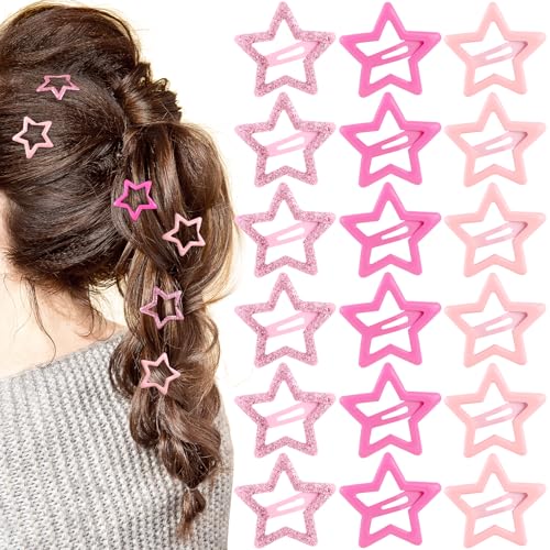 18 piezas pinzas para el cabello en forma de estrella miniatura 1