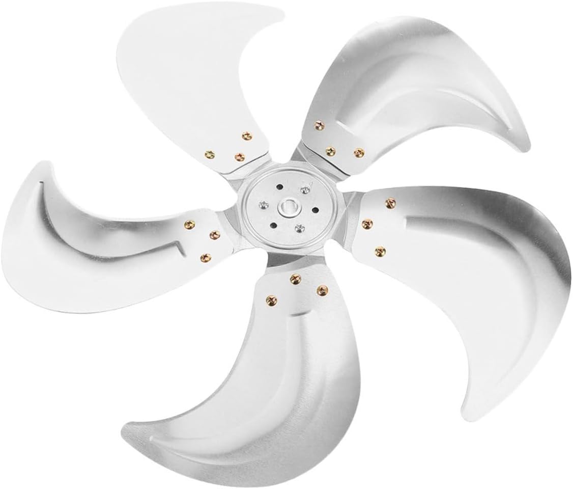 Aluminum Replacement Fan Blades for 20-inch Industrial Standing and Pedestal Fans 5-Blade Design with 12mm Inner Hole for Commercial Cooling Use