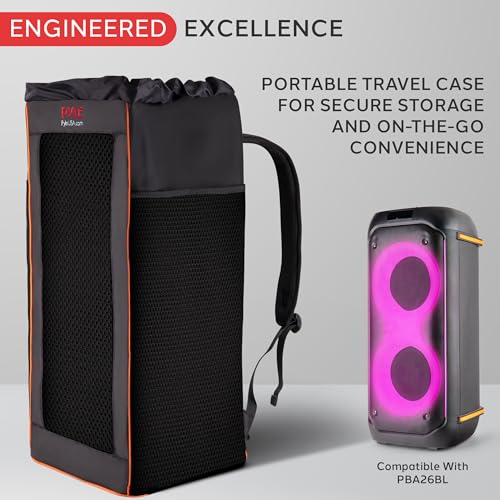 image for Pyle Portable Waterproof Speaker Bag, Tear-Proof Travel Case with Adju