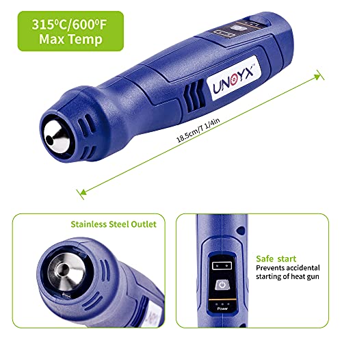 UNOYX Li-Ion Battery Powered Cordless Handheld Heat Gun Hot Air Gun Mini Heat Gun for Heat Shrink and Many Other Purposes 2 UNOYX Li-Ion Battery Powered Cordless Handheld Heat Gun Hot Air Gun Mini Heat Gun for Heat Shrink and Many Other Purposes - Image 2