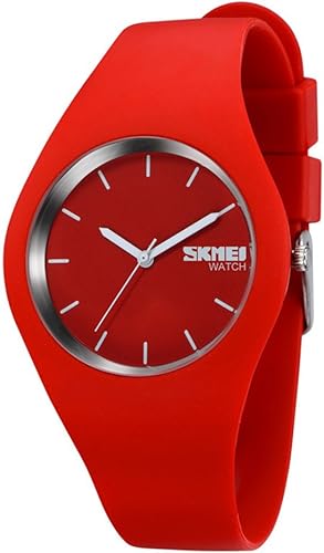Skmei - Reloj de pulsera de cuarzo para deportes Rojo