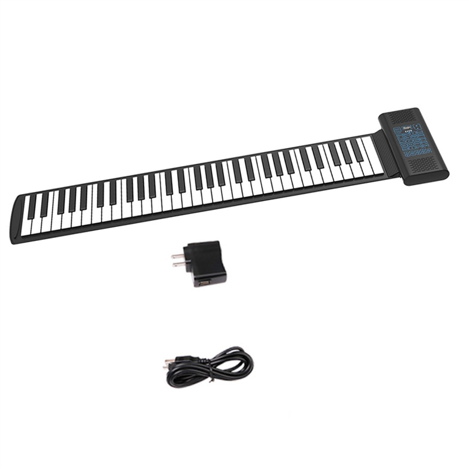 Anfänger Elektronisches Klavier Doppellautsprecher 61-Tasten Handgerolltes Klavier Für Anfänger Tragbares MIDI-Keyboard