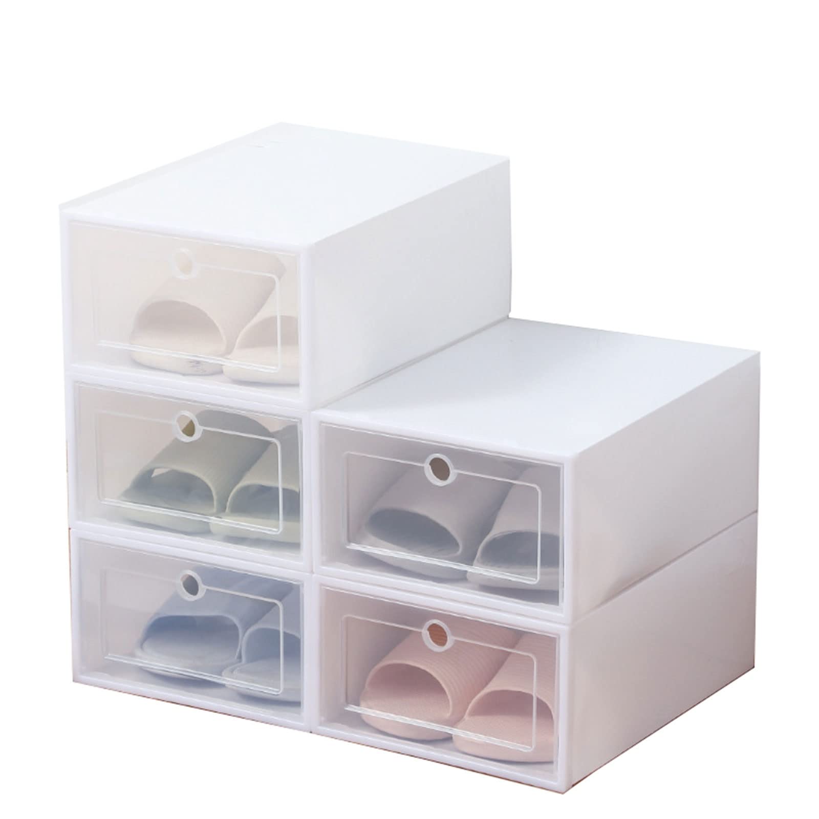 Boîte à chaussure empilable pour organiser le dressing