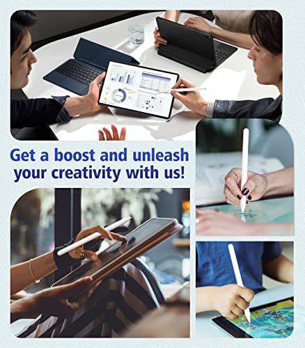 MoKo Wireless Charging Stylus Pen for Apple iPad, Magnetic Palm Rejection, iPad Pencil 2nd Generation Compatible with iPad Pro 11 inch 1/2/3/4, iPad Pro 12.9 Inch 3/4/5/6, iPad Air 4/5, iPad Mini 6