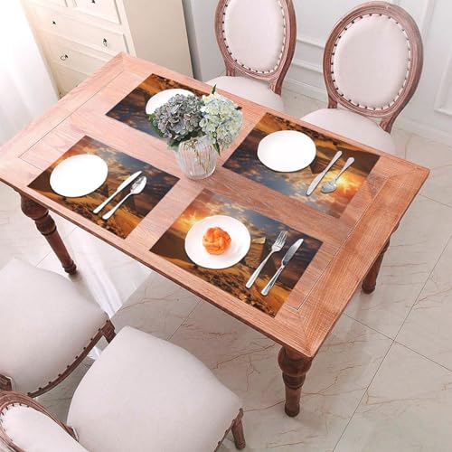 Sets de table pyramides égyptiennes pour repas conviviaux en intérieur et extérieur - 6