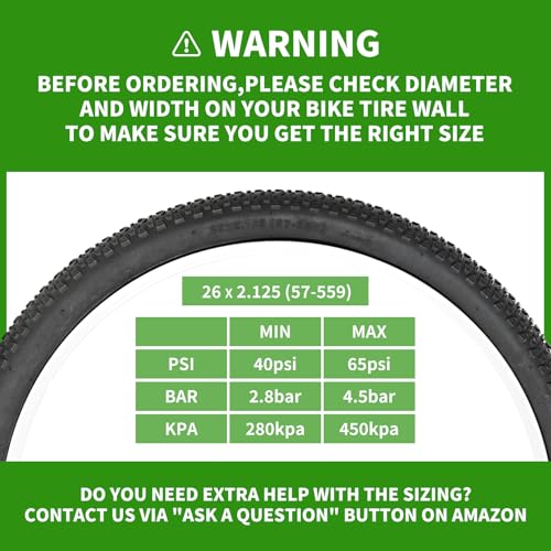 2-Pack 26″ Foldable Bike Tire Set (26×1.95 / 26×2.125) –