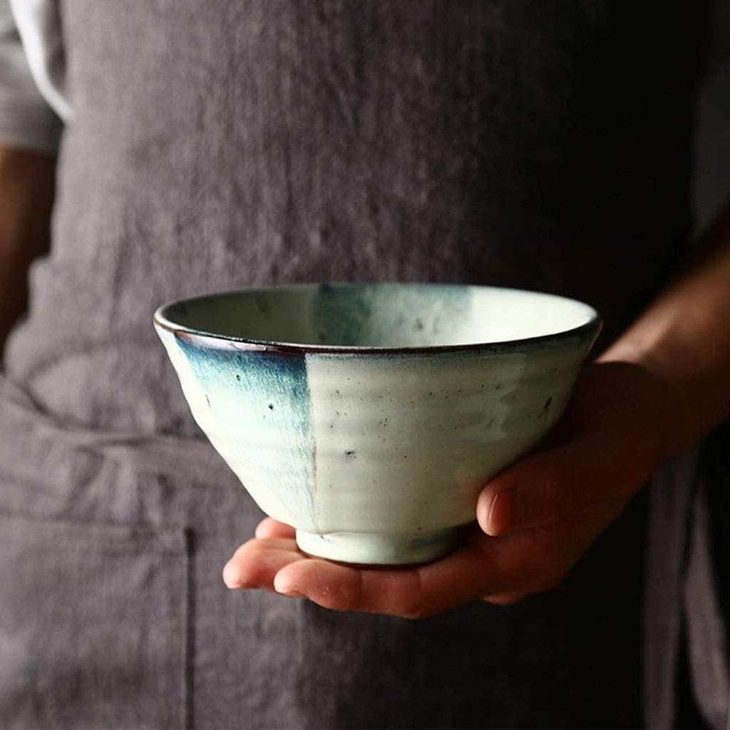 Ceramic Bowl - Tableware Rice Bowl Fruit Salad Bowl Small Bowl Simple Conical