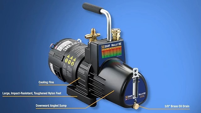 Amazon.com: Yellow Jacket 93870 Bullet DC Vacuum Pump, 7 cfm