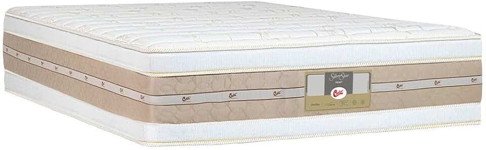 Colchão Castor Queen Size Molas Pocket Silver Star AIR Double Face 158x198x34cm