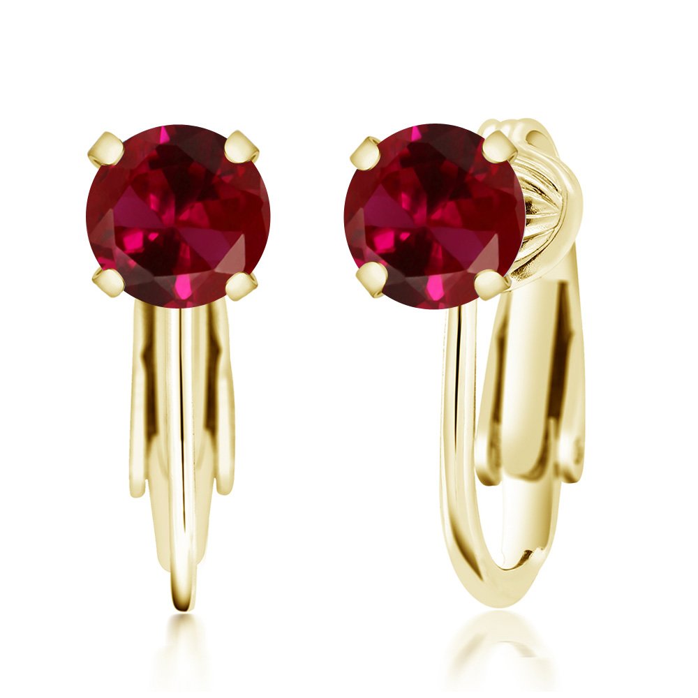 Amazon | [Gem Stone King] 2カラット シンセティック ルビー 