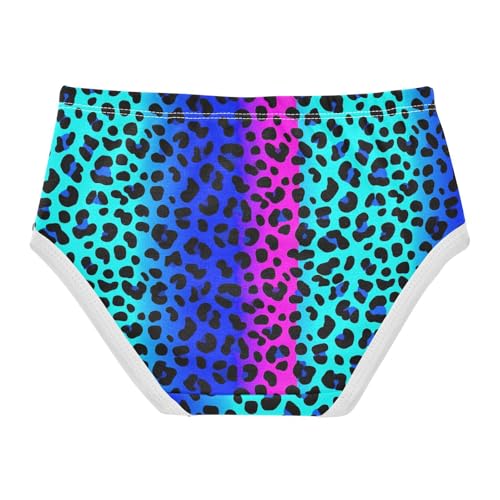 Joisal Cotton Toddlers Underwear Floral Leopard Print Black Spots Panties Little Girl Artistic Briefs Girls Undies 2t2