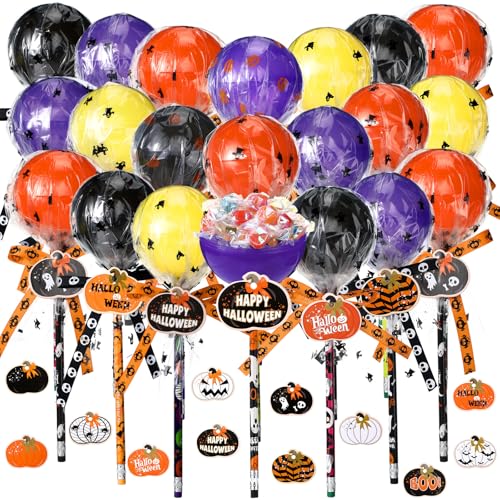 Simgoing 96 Pcs Halloween Party Favors Gift Trick or Treat