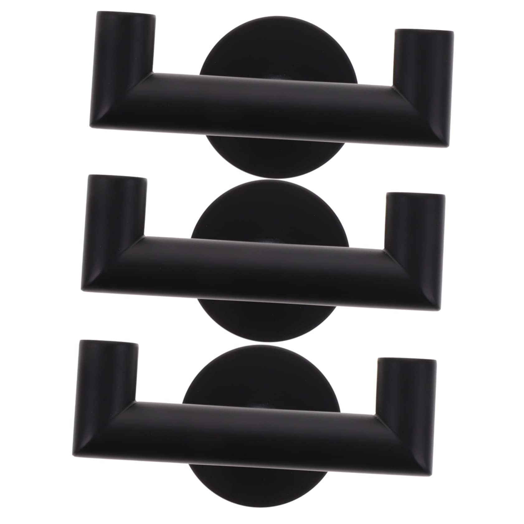 SOLUSTRE 3Pcs Stainless Steel Wall Hooks for Towel Coat and Bag Brushed Finish Modern Design for Kitchen Bathroom Bedroom and Living Room Organization