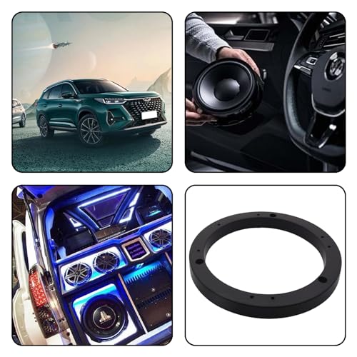 Image of Universal 6 inch Car Door Speaker Mounting Ring Spacer Adapter Fit ABS Car Stereo Speaker Spacers (2 Pcs)