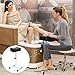 FLOLXNB Pedicure Manicure Footrest, Foot Massage Manicure Nail Beauty Stool Stand, Adjustable Height Footstool for Home Beauty Salon Spa Tattoo (Black)
