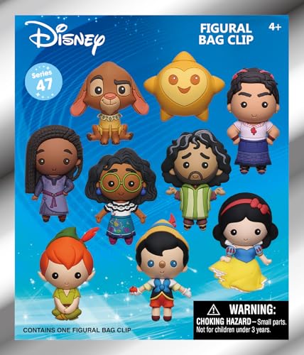 Disney Animation Series 47 5 Collectible Bag Clip Blind Bag (ONE Random Figure) Animated Movie Character Keychain/Backpack Accessory | Official Licensed Merchandise